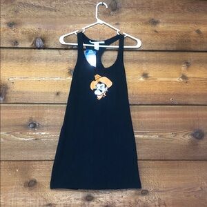 Black Tank Dress with Cowboy Graphic
